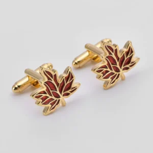 3A2510005-maple leaves cufflinks